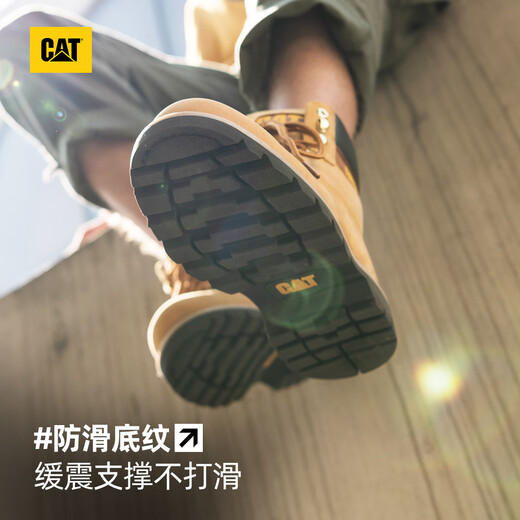 CAT卡特大黄靴马丁靴男靴牛皮面固特异户外工装登山靴P725756O1EDC25 经典款 43