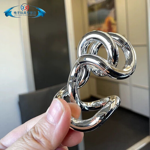 Tangle百变扭扭乐解压玩具扭扭乐手指玩具扭扭乐金属系列解压神器 12604-银色