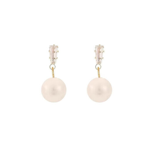 Bai Qixin Pearl Earrings, French Retro Earrings, Feminine and High-end Earrings, Versatile Earrings for Girlfriend’s Birthday Gift, French Pearl Earrings, S925 Silver Needle