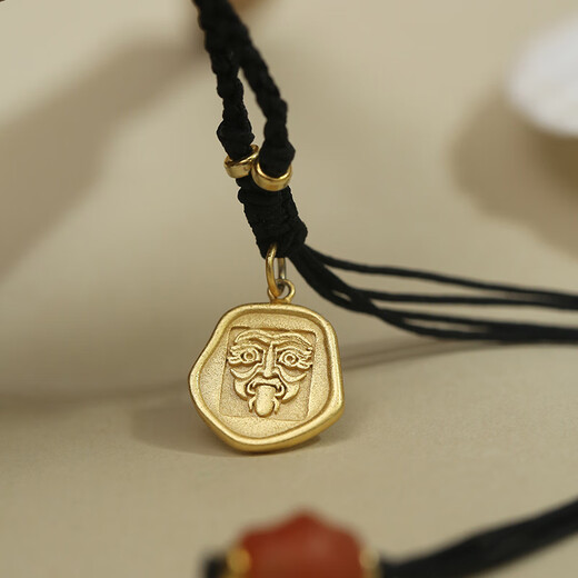 Potala Palace beeswax lapis lazuli pendant for men and women, 925 silver inlaid agate and turquoise necklace as a birthday gift for friends, beeswax agate pendant