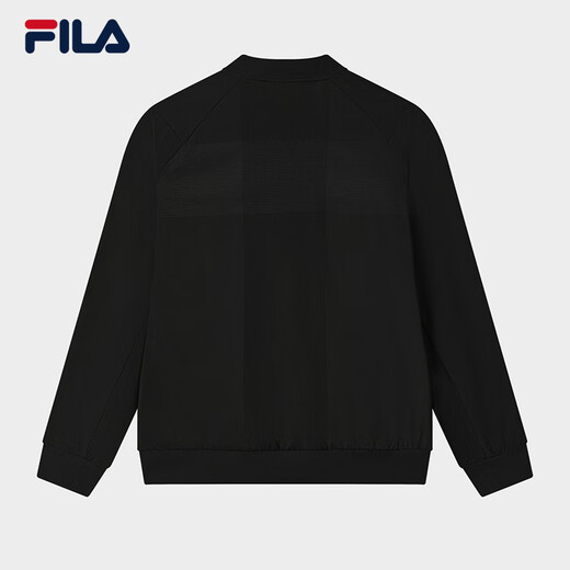 FILA Official Men's Woven Jacket 2025 Autumn New Simple Basic Business Commuting Casual Jacket True Black-BK L 175/96A/L
