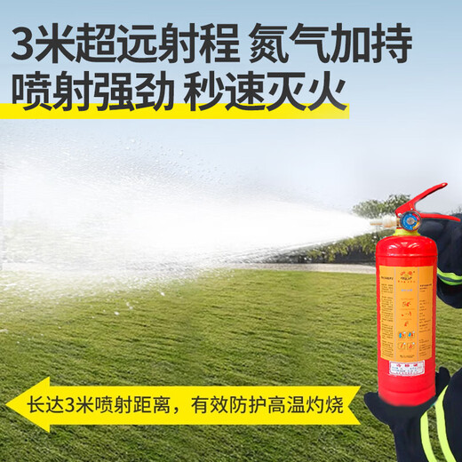 Zhe'an Water-based Fire Extinguisher 2L Portable New National Standard 2025 Green Environmental Protection Vehicle-mounted Commercial Vehicle Annual Inspection National Fire Certification Fire Equipment Beijing Warehouse Delivery
