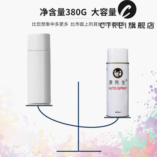 漆先生劳尔自喷漆RAL5009天青蓝5012淡蓝色5014鸽蓝色(400ml/瓶) RAL-5009 天青蓝