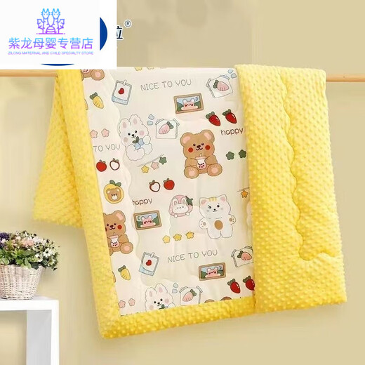 Famous high-quality children's quilt autumn and winter baby baby quilt newborn spring and autumn kindergarten winter thickened blanket bean sheep sheep (winter quilt thickened) 120x150cm