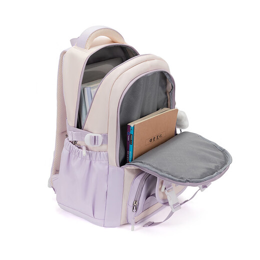 Brand d'études d'études d'école secondaire d'Ounchi Brand pour femmes pour femmes nouvelles élèves de grande capacité occasionnels Sacquage de réduction du fardeau léger pour les femmes Purple 35cm * 23cm * 46cm