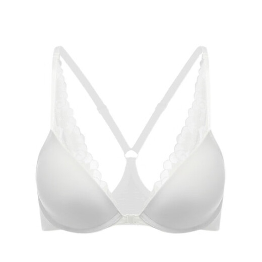 Dudant luxury international brand new style seamless anti-sagging big breasts showing small underwear small breasts push up front buckle soft steel ring thin style black single piece 32/70A