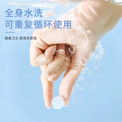 Shouli Tapones para los oídos para nadar, algo bueno para prevenir la otitis media, impermeables, de silicona profesional, no insonorizados, especiales para bañarse, lavarse el cabello y evitar la entrada de agua, azul muy transparente, 3 pares de 6 piezas, especiales para nadar e impermeables