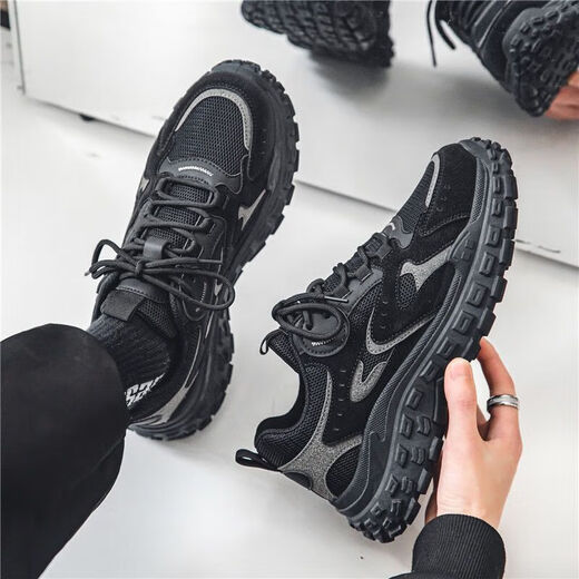 Chaussures masculines Huilirui en été Nouveau style Breatch Men's Construction Site de construction Travail antidérapant Protection de travail résistant au travail Chaussures Sports de papa