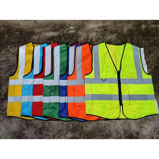 Aijabao Construction Sanitation Reflective Vest Traffic Work Vest Reflective Safety Clothing Cycling Reflective Vest Printable Traffic Lettering One Piece