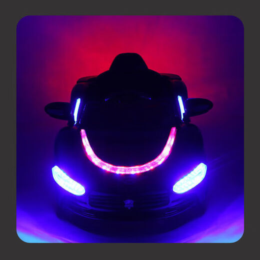 Children's car electric car four-wheel car for boys and girls with remote control toy car that can sit on the baby's charging baby stroller upgraded wine red + dual drive large battery + swing remote control leather seat