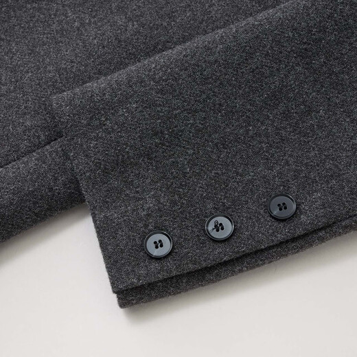 IEF/Aiyifu Slightly Fat Plus Size Women's Clothing 2025 Autumn and Winter New Korean Style Commuting Temperament Versatile Medium Suit Gray L