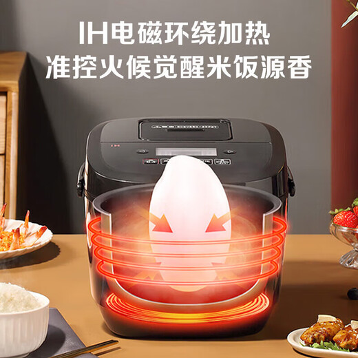 松下（Panasonic）寓颜系列4L大容量电饭煲IH家用电饭锅备长炭铜釜24H智能 14984L 图片款-