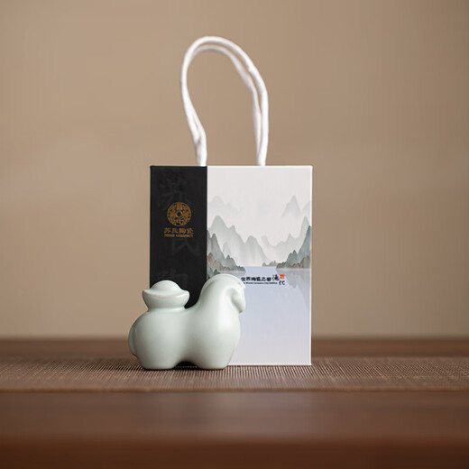 SUSHI CERAMICS Ru kiln tea pet ornaments can be raised immediately and make money immediately, creative tea table ornaments, gifts, affordable prices for group purchases