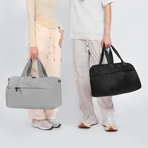 新款旅行包男干湿分离运动健身包短途出差旅游手提女行李包单肩包 黑色 均码