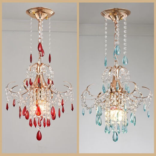 Chandeliers en cristal européen Corridor Light Corridor Balcon Light Entrée Lumière Valette de plafond Crystal Light 1W 9888