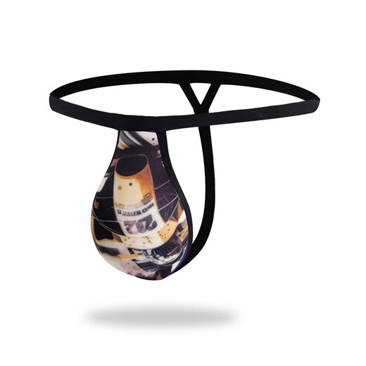 Xue Che sexy thong, sexy men's underwear with cup, large sponge swimming trunks, padded crotch protection, naked sleeping artifact, 04 models - sexy underwear 1 piece, one size fits all, recommended weight 130-170Jin Jin is equal to 0.5 kg