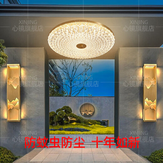 Alle Kupfer Deckenleichte Villa Gate vordere leichte Außengangsbalkon leichte Mückenmückenfleisch Innenhof Leicht x3893-800/Square