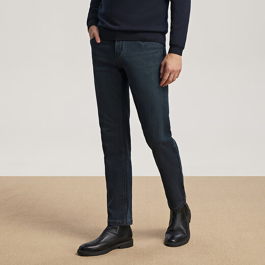 雅戈尔（YOUNGOR）牛仔裤男特殊后整理工艺斜纹外观柔软手感上身体感舒适2025新品 蓝色VCXZ319923HWY 33 175/82A （2尺5）84cm