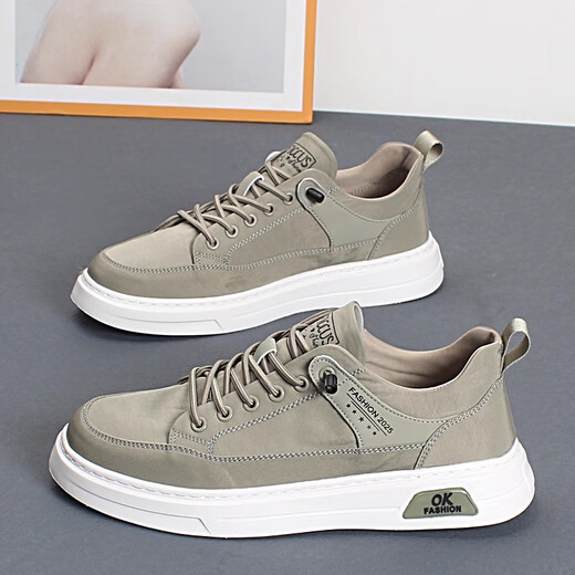 Light luxury canvas shoes men's shoes summer breathable men's board shoes men's Korean version lightweight casual shoes thin soft sole shoes men's gray [ice silk breathable] 41 (255mm)
