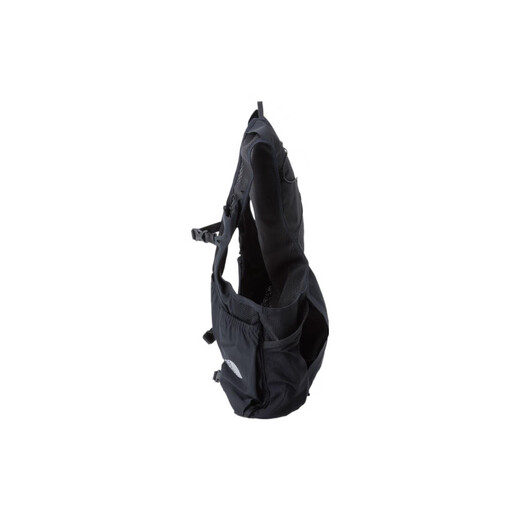 北面（The North Face）品牌徽标尼龙书包背包双肩包中号男女同款情侣款黑色 黑色