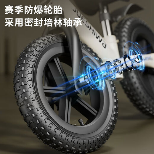 煦凛德国品质儿童平衡车3-6岁可调节新款无脚踏自行车滑行滑步车小孩 朱砂红【加厚车架】升级版 默认 12寸发泡轮+大礼包