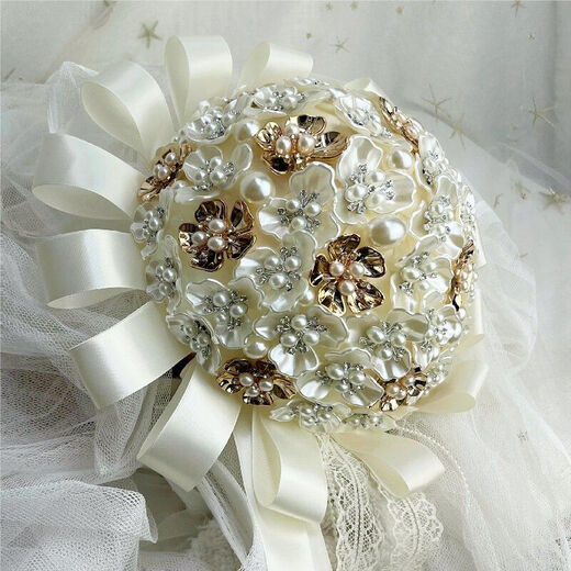 OIMG Chinese Style Bride Bouquet DIY Best Friend Hochzeitsgeschenkequalitäts -Muschel Bouquet Fertiges Produkt Komplette Material