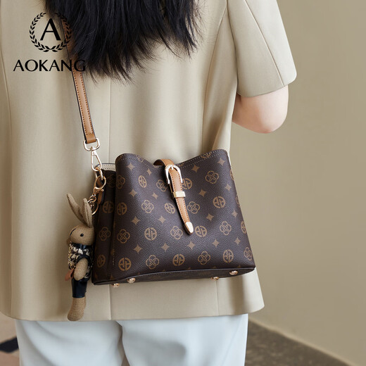 Aokang Bag Damenbag 2025 Trendy Griff Umhängetasche Druck großer Kapazität Tasche Mutter Tasche Geburtstagsgeschenke für Frau