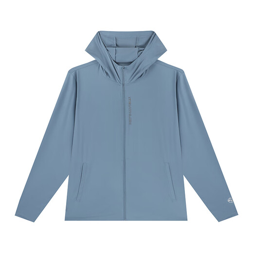 361 Men's Sports Windbreaker 2025 Autumn New Hooded Jacket Outdoor Fishing Running Top Men's Thin Sun Protection Jacket Cangyuan Blue L (175)