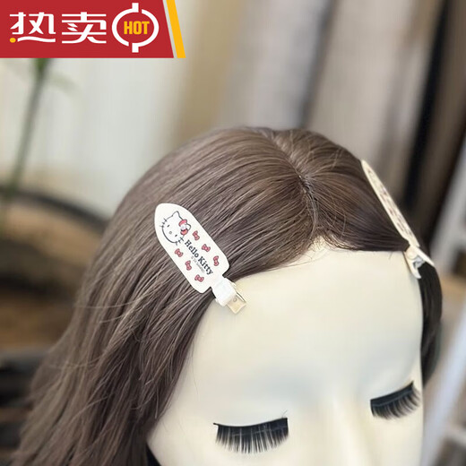
Shantoulin Village hellokitty hair clip HelloKitty headdress autumn and winter brown leopard print BB clip girl hair clip sweet bangs 12187 leopard print markless hair clip pair