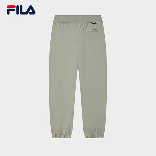 FILA FILA couple style men's and women's trousers 25 autumn and winter new casual loose cuffed sports pants plus velvet to keep warm, green khaki-DK L 175/84A/L