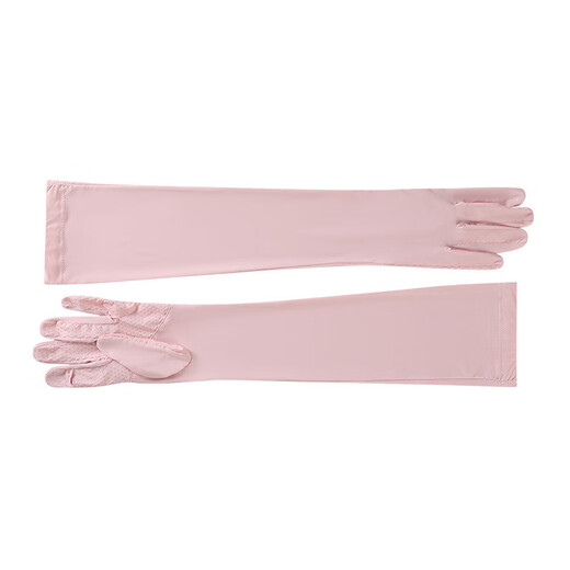 UPF50+ Sommer-Eisseidenhandschuhe ohne Schlupf-Touchscreen Handhülle im Freien im Freien und Fahren von Sonnenschutzhülsen F702-Ivory-Weiß [Vollpalmenflip] Eine Größe [52 cm in voller Länge]