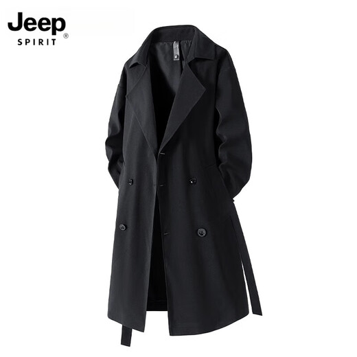 JEEP SPIRIT German mid-length windbreaker men's British style casual over-the-knee coat jacket for men khaki WASSUP OTHER M Recommended weight 90-120Jin Jin equals 0.5 kg