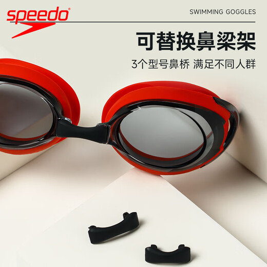 Speedo Japanese imported swimming goggles Flying Fish 3rd generation waterproof and anti-fog HD men's and women's large frame professional swimming goggles wide field of view black/dark gray 80% of customers choose imported Flying Fish 3rd generation a good healthy companion