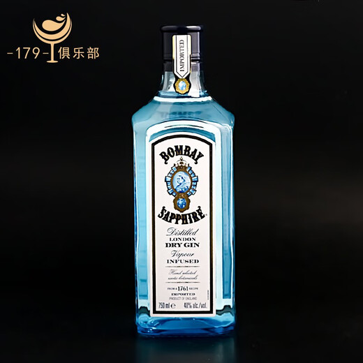 孟买蓝宝石洋酒 金酒 伦敦干毡酒 杜松子露酒BOMBAY SAPPHIRE GIN 孟买蓝宝石+君度