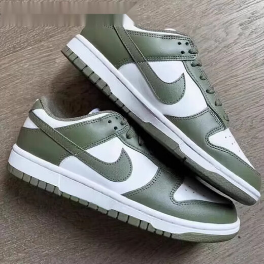 Nike (Nike) Dunk Low White Olive Green Green Low Top Retro Sports und Freizeitbrettschuhe DD1503-120 Weiß Olivengrün DD1503-120 35.5