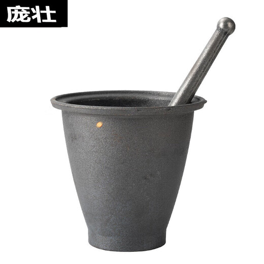 Sailoto cast iron pestle for nests, iron tampers for traditional Chinese medicine, iron pestles and mortars for medicine jars, peppers and peppers, iron pairs for nests, cast iron thickening garlic jars, small size