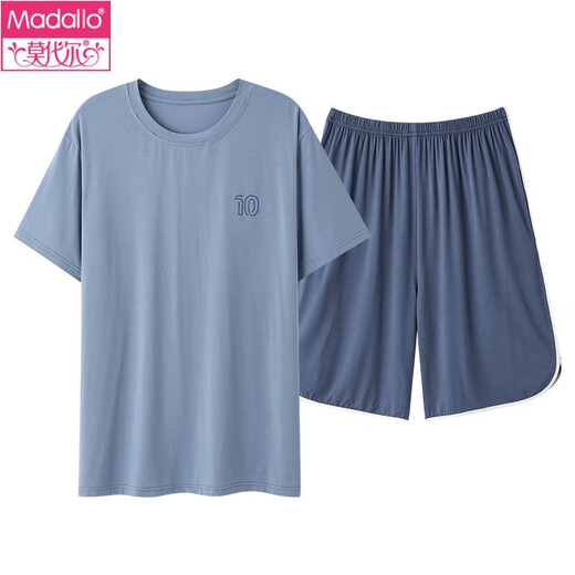 Modales Paar Pyjamas Sommer kurzärmelige Shorts mit Brustpolstern für Frauen können einfache Männer mit großer Size-Heimkleidung NSN15602 MEN 15802 Frauen mit Brustpolster XL [Single-Set] Frauenstil tragen