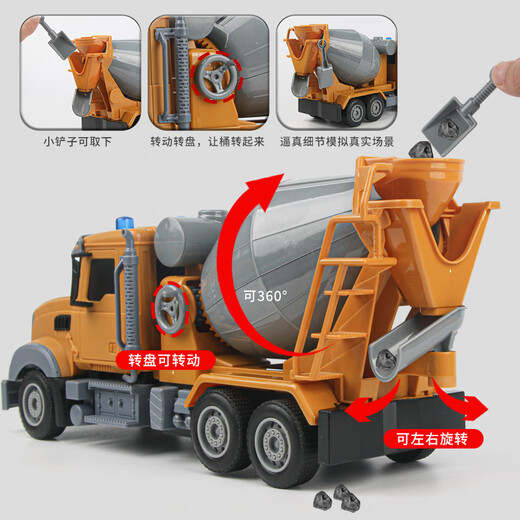 Zhouge Mine Mulde Truck Lastwagen Großer Fernbedienungsteuerungstechnik LKW-LKW-LKW-LKW-LKW: Kinder mit Elektrofahrzeugen mit Top-ausgestattetem Fernbedienung Transportwagen 3-Wege 3 Batterien Sätze 3-Wege 3-Wege