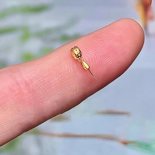 18k gold universal discount copper coin small pendant buckle plated diy emerald Buddha Guanyin Ruyi copper coin discount - silver