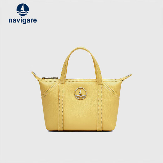 纳维凯尔意大利小帆船包包女款2025年轻奢真皮手拎包斜挎包单肩包送女友 奶昔白