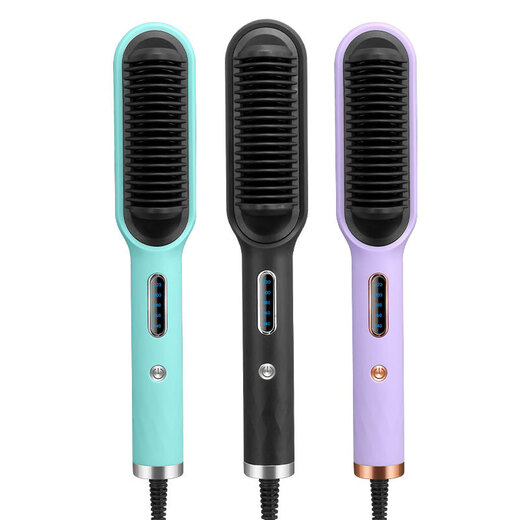 El mismo nuevo estilo de peinado de cabello liso ión negativo ion negativo recto recto dalsécara de cabello con vela eléctrica de rizado electricidad de color púrpura [control de temperatura de visualización digital] 699