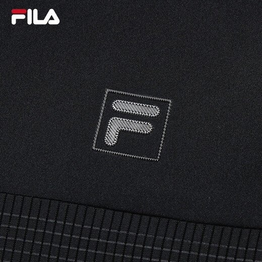 FILA Official Men's Woven Jacket 2025 Autumn New Simple Basic Business Commuting Casual Jacket True Black-BK L 175/96A/L