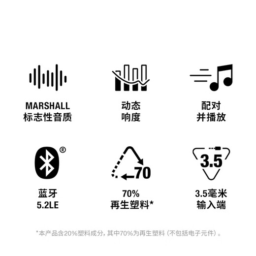 MARSHALL (Marshall) ACTON III speaker 3rd generation wireless Bluetooth rock home subwoofer gift speaker milk white