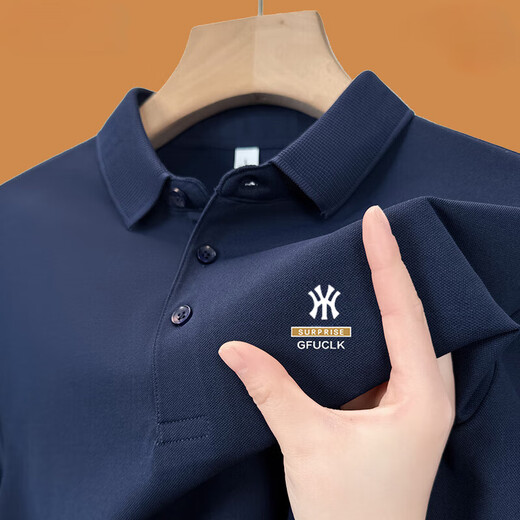 CZCM轻奢高档品牌短袖polo衫男士t恤宽松休闲有领商务上衣服夏季新款 Y1POLO衫-卡其 XL 135-150斤
