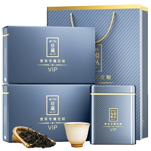 Cong Master Phoenix Dancong Alpine Oolong Tea Chaozhou VIP Honey Orchid Extra Strong Fragrance Customized Gift Box for Gifts to Elders Authentic Seasonal Honey Orchid Single Cluster 500g (Four Cans)
