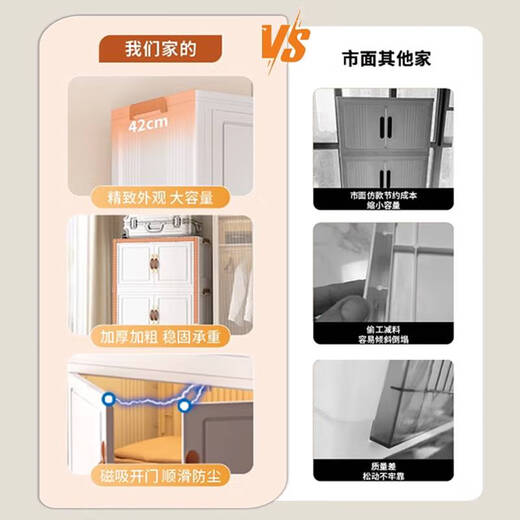 Tiannan Brothers (Tnbrothers) Erker Fenster Klapperlagerschrank Kleiderschrank Haushalt Aufbewahrungsbox Wohnzimmer Snack Schrank Küche 50 cm Oberflächenbreite 50* Tiefe 30* Höhe 1365 Stockwerke 1