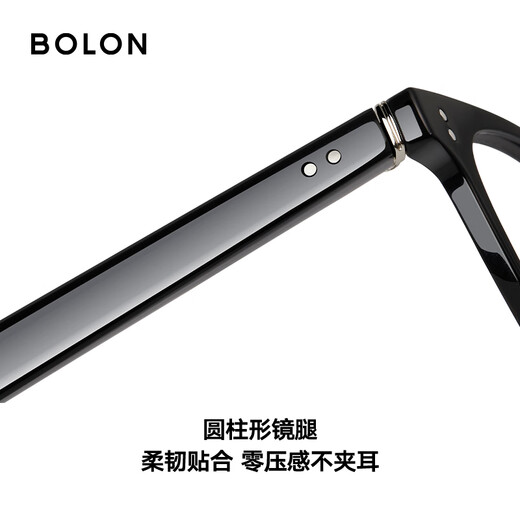 BOLON Tyrannosaurus Glasses 25 Years New Myopia Glasses Frame Wang Hedi Optical Glasses The same optical mirror can be matched with male and female BJ5195 B10 Yaoye Black Single Frame