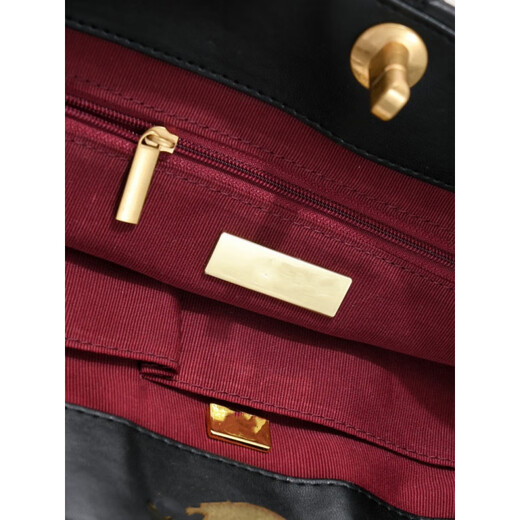 KGH Schaffell AS3519 Einkaufstasche 19 Einkaufstasche große Diamantkette Hobo -Tasche Frauenbeutel Horizontal Schwarz ohne Geschenkbox