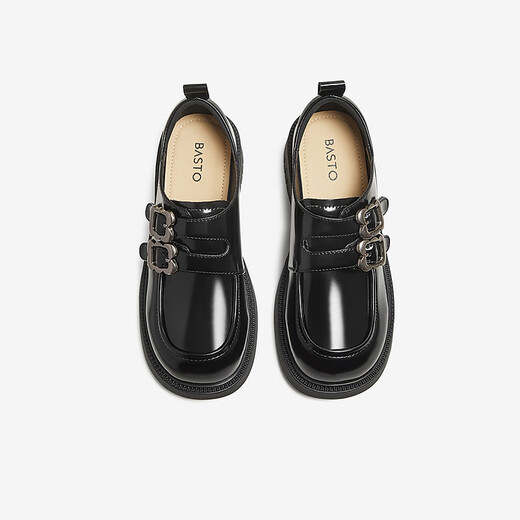 Mejor 2025 Autumn Mall New British College Style Oxford Shoes Shoes de cuero Molas Singles Singles Zapatos D3271CM5 Negro 36