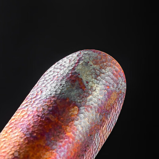 Rongshantang mountain wood pure tin tea set handmade hammered pattern tea lotus tea spoon tea pillow tea dial tea spoon kung fu tea set accessories old copper tea set - Pingchuan